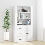 Highboard Weiss Holzwerkstoff