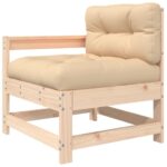 10-tlg. / Garten-Lounge-Set - Massivholz Kiefer – Bild 5