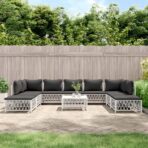 10-tlg. Garten-Lounge-Set mit Kissen