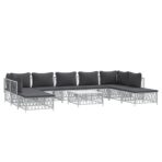 10-tlg. Garten-Lounge-Set mit Kissen – Bild 3