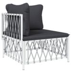 10-tlg. Garten-Lounge-Set mit Kissen – Bild 4