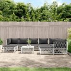 10-tlg. Garten-Lounge-Set mit Kissen