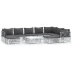 10-tlg. Garten-Lounge-Set mit Kissen – Bild 2
