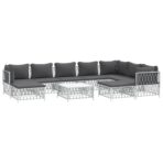 10-tlg. Garten-Lounge-Set mit Kissen – Bild 3