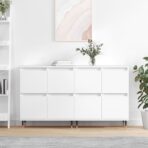 Sideboards 2 Stk. Weiss Holzwerkstoff