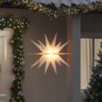LED-Weihnachtssterne 3 Stk. Faltbar Gelb 43 cm