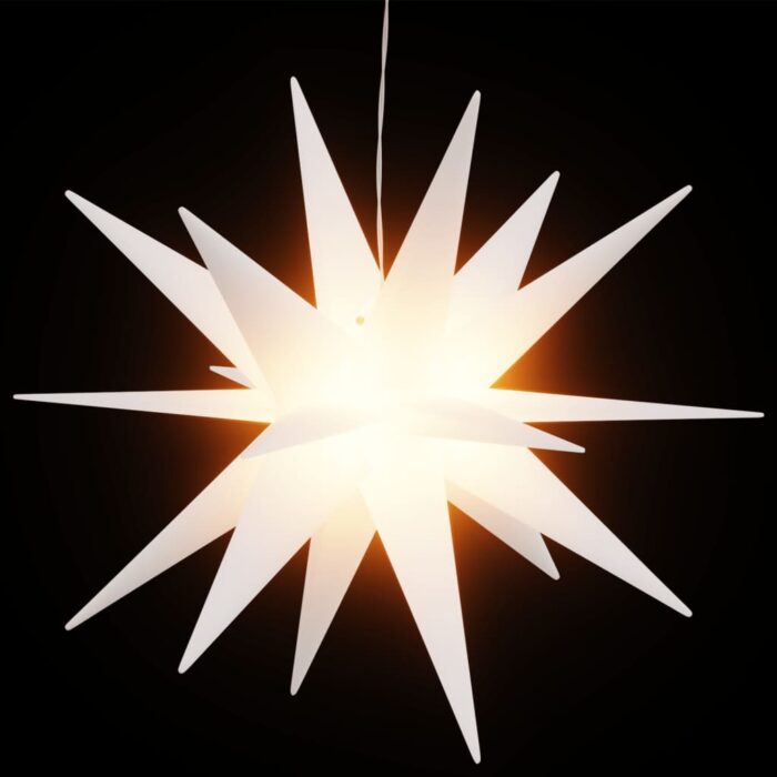 LED-Weihnachtssterne 3 Stk. Faltbar Gelb 43 cm – Bild 4