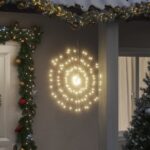 Weihnachtsbeleuchtungen Feuerwerk 2 Stk. 140 LEDs Warmweiss 17cm