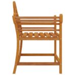 Gartenstühle 2 Stk. 91x62x94 cm Massivholz Teak – Bild 5