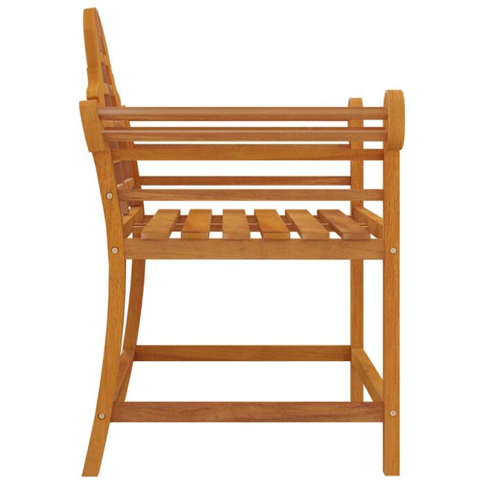 Gartenstühle 2 Stk. 91x62x94 cm Massivholz Teak – Bild 5