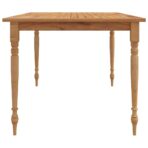 Batavia-Tisch 150x90x75 cm Massivholz Teak – Bild 4
