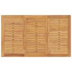 Batavia-Tisch 150x90x75 cm Massivholz Teak – Bild 5