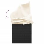 Outdoor-Loungebett mit Dach und Kissen Schwarz Poly Rattan – Bild 7