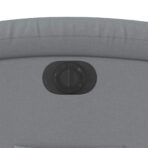 Relaxsessel Elektrisch Hellgrau Stoff – Bild 12