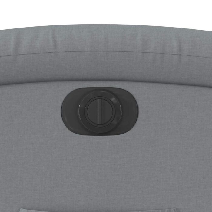 Relaxsessel Elektrisch Hellgrau Stoff – Bild 12