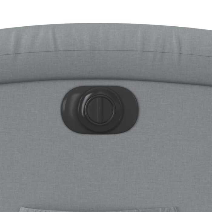 Relaxsessel Elektrisch Hellgrau Stoff – Bild 12