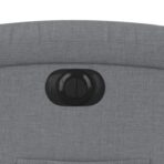 Relaxsessel Elektrisch Hellgrau Stoff – Bild 12