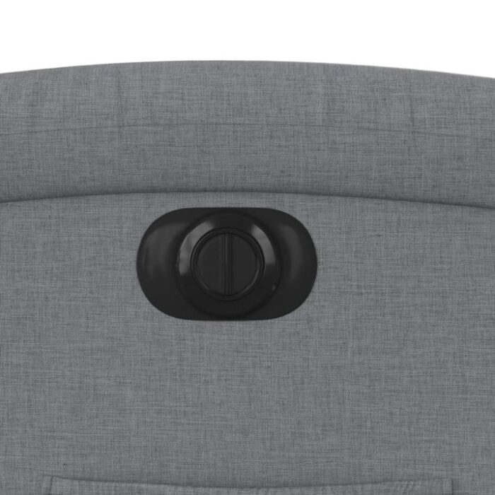 Relaxsessel Elektrisch Hellgrau Stoff – Bild 12