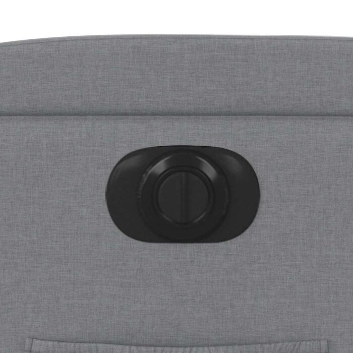 Relaxsessel Elektrisch Hellgrau Stoff – Bild 12