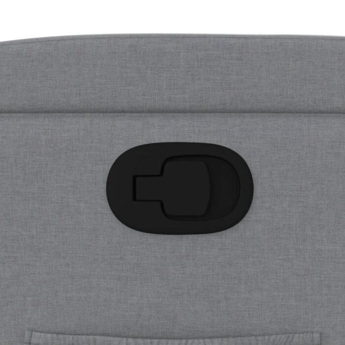 Relaxsessel mit Aufstehhilfe Hellgrau Stoff – Bild 12