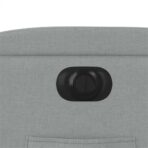 Relaxsessel Elektrisch Hellgrau Stoff – Bild 12