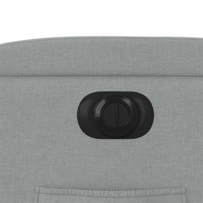 Relaxsessel Elektrisch Hellgrau Stoff – Bild 12