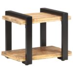 Nachttisch 50x40x40 cm Raues Mangoholz