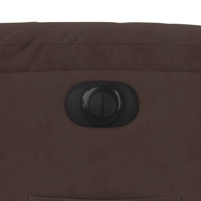 Relaxsessel Elektrisch Braun Mikrofasergewebe – Bild 12