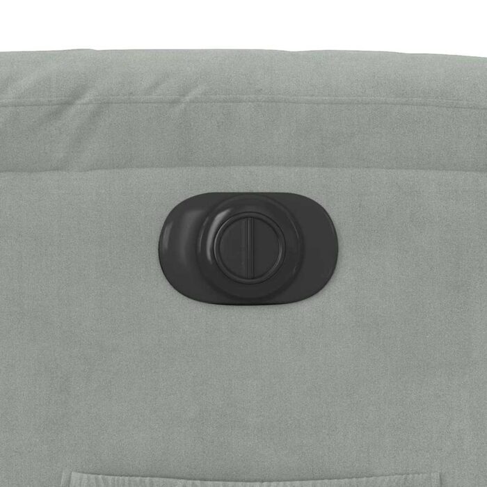 Relaxsessel Elektrisch Hellgrau Samt – Bild 12