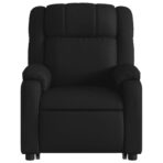 Relaxsessel mit Aufstehhilfe Schwarz Kunstleder – Bild 9