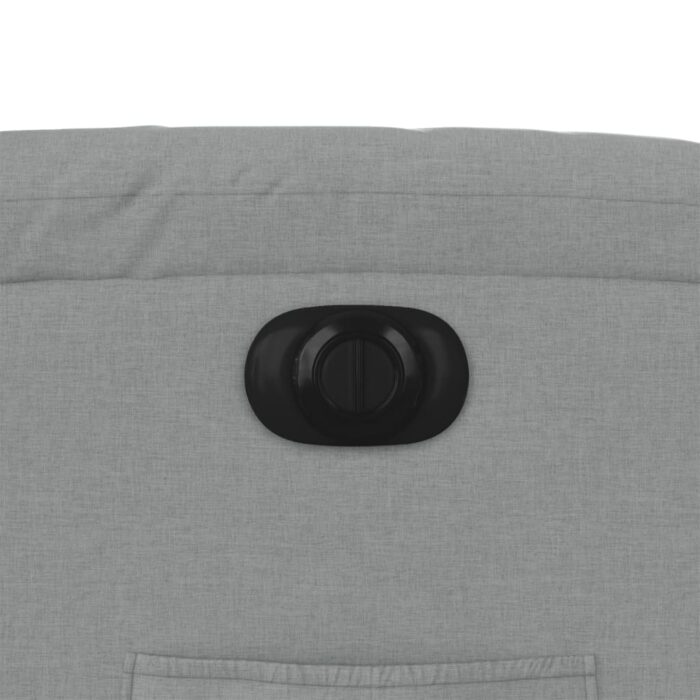 Relaxsessel Elektrisch Hellgrau Stoff – Bild 12