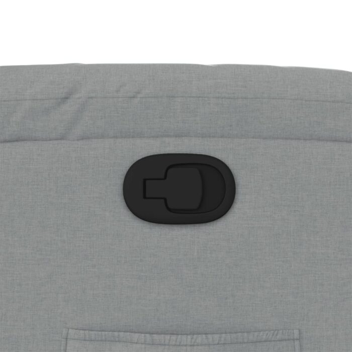 Relaxsessel mit Aufstehhilfe Hellgrau Stoff – Bild 12