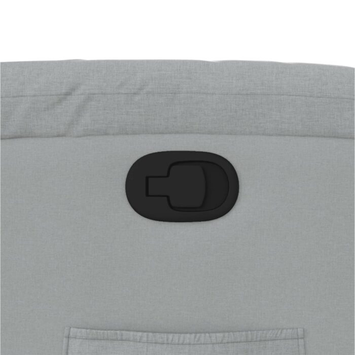 Relaxsessel mit Aufstehhilfe Hellgrau Stoff – Bild 12