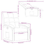 Relaxsessel Hellgrau Stoff – Bild 11