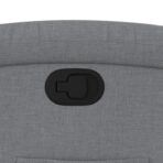 Relaxsessel, hellgrauer Stoff – Bild 9