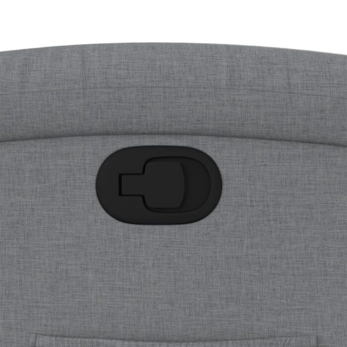 Relaxsessel, hellgrauer Stoff – Bild 9