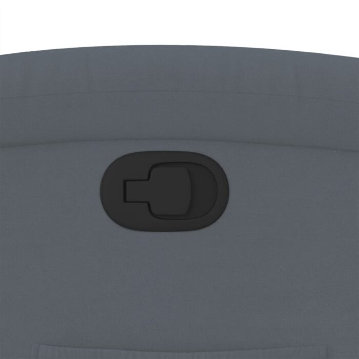 Relaxsessel Dunkelgrau Samt – Bild 9