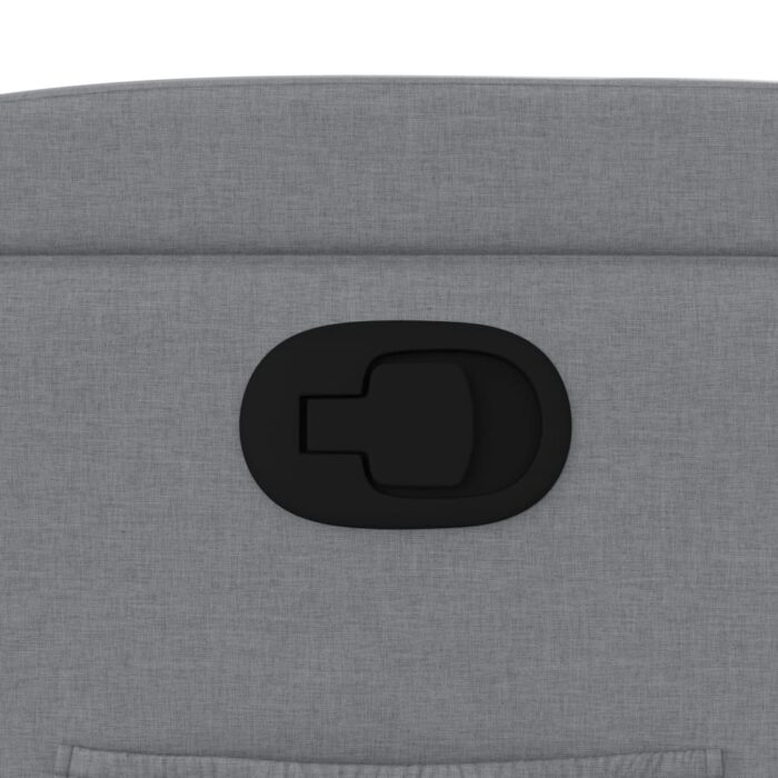 Relaxsessel Hellgrau Stoff – Bild 9