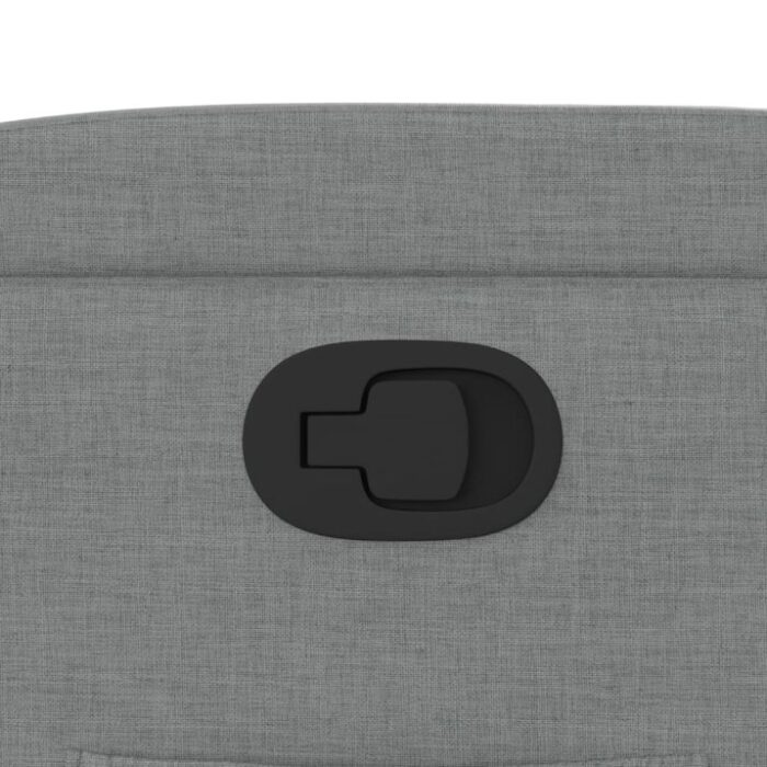 Relaxsessel Hellgrau Stoff – Bild 9