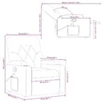 Massage-Relaxsessel, Kunstleder, Schwarz – Bild 12