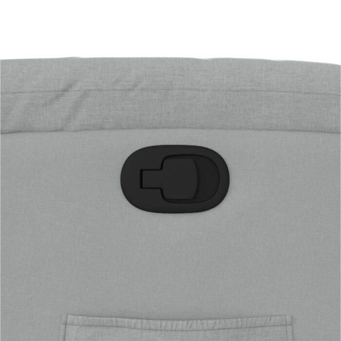 Relaxsessel Hellgrau Stoff – Bild 9