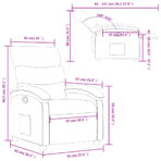 Relaxsessel, hellgrauer Stoff – Bild 11