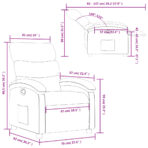 Relaxsessel, Kunstleder, Schwarz – Bild 11