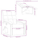 Massage-Relaxsessel, hellgrauer Stoff – Bild 13