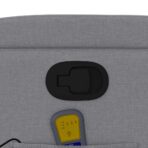 Massage-Relaxsessel, hellgrauer Stoff – Bild 10