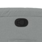 Relaxsessel, hellgrauer Stoff – Bild 9