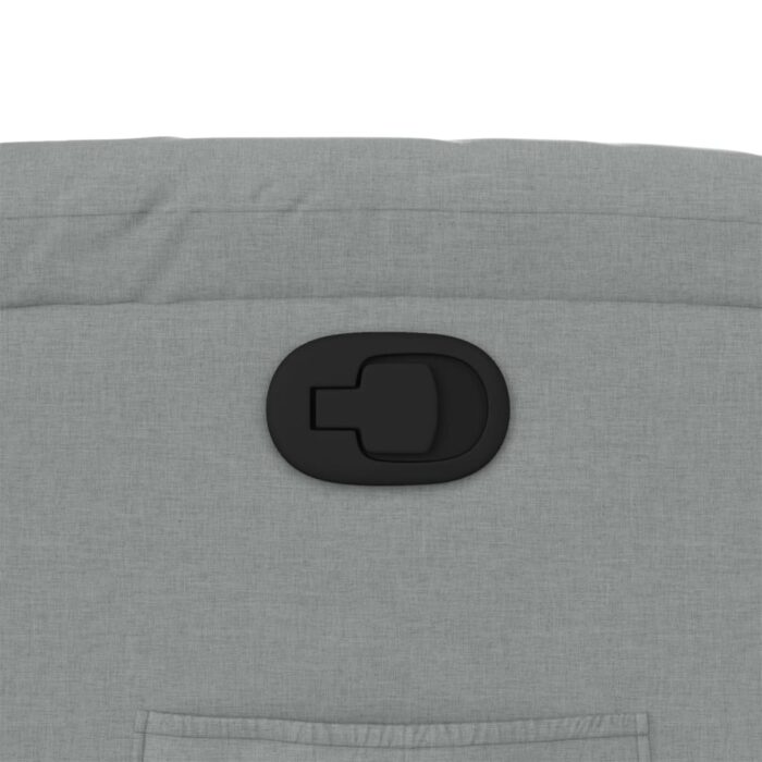 Relaxsessel, hellgrauer Stoff – Bild 9