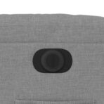 Relaxsessel Elektrisch Hellgrau Stoff – Bild 12