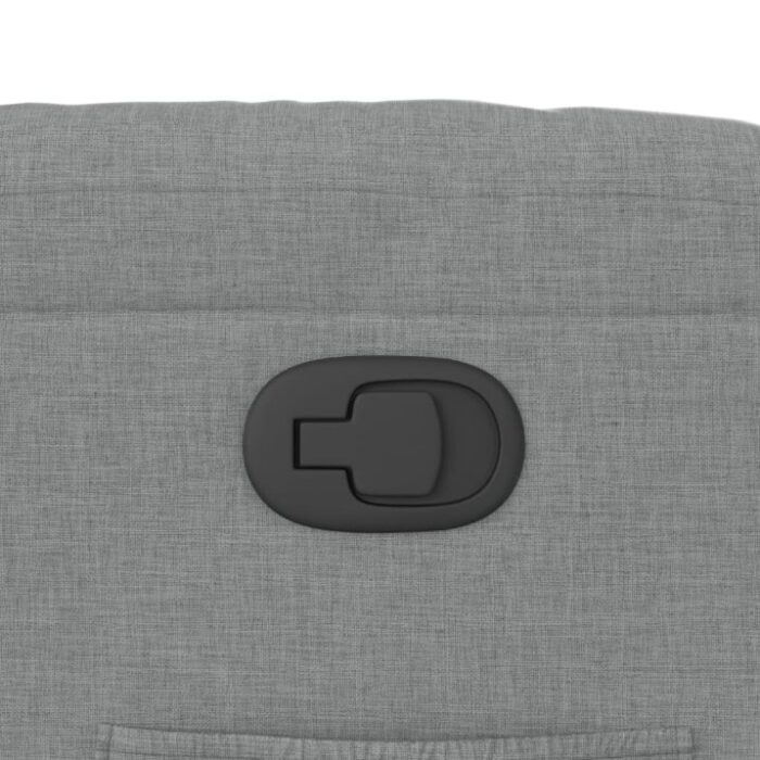 Relaxsessel mit Aufstehhilfe Hellgrau Stoff – Bild 12