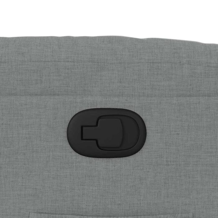 Relaxsessel mit Aufstehhilfe Hellgrau Stoff – Bild 12